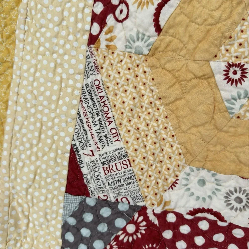 Hexagon Quilt Throw 48